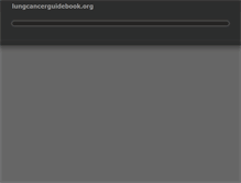 Tablet Screenshot of lungcancerguidebook.org
